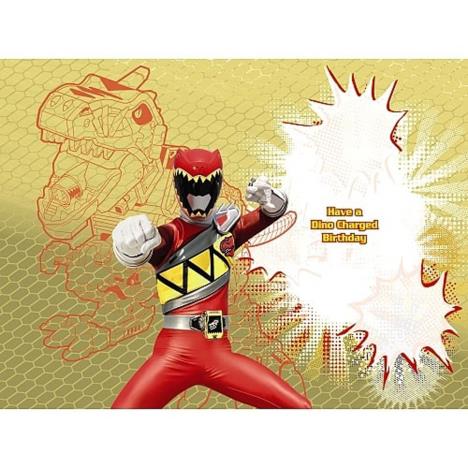 6th Birthday Power Rangers Birthday Card Extra Image 1